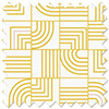 Maze, Yellow - Roman Blind